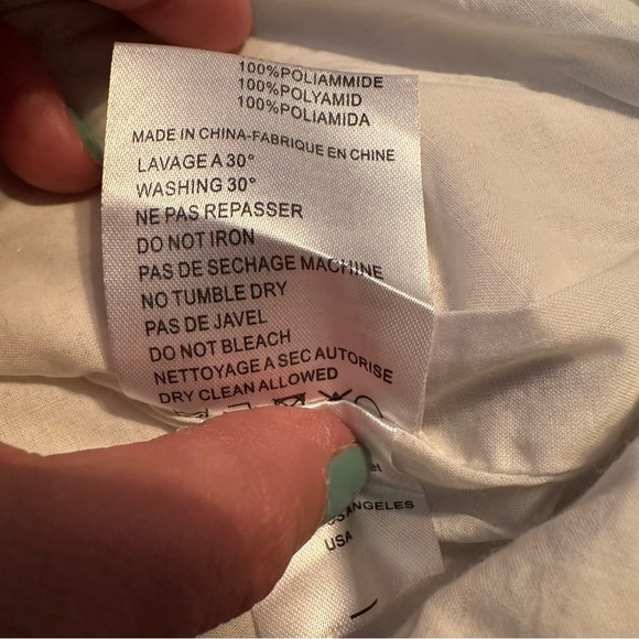 Molly Bracken Womens Blazer Jacket L Yellow Blue Chevron Print Metallic Zip NWT - Picture 8 of 10